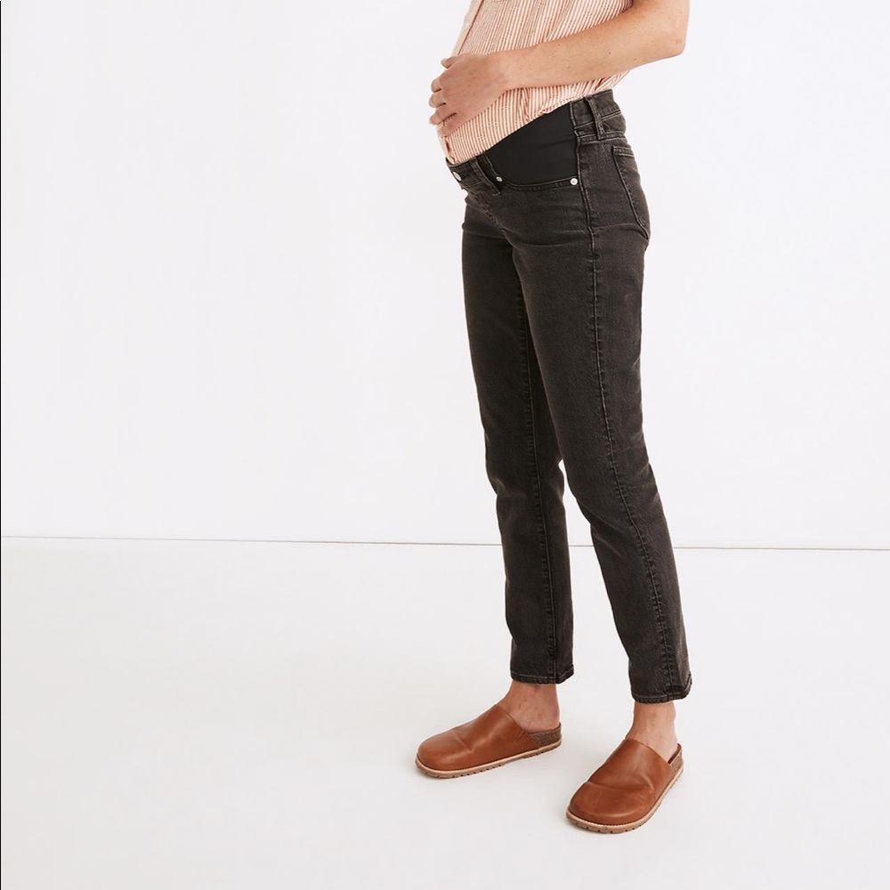 Madewell Maternity Side-Panel Perfect Vintage Jeans in Lunar Wash